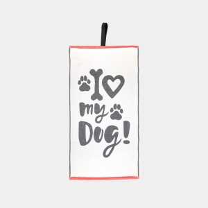  RĘCZNIK BAMBUSOWY  I LOVE MY DOG  50x90