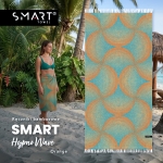  Ręcznik bambusowy SMARTtowel (Hypno Wave Orange) 75 x 150 cm
