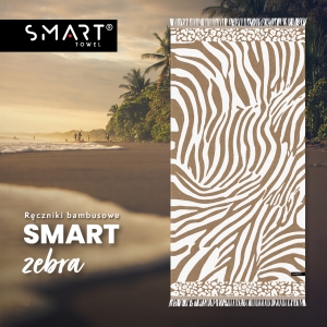  RĘCZNIK BAMBUSOWY SMARTTOWEL Zebra 75x150 cm